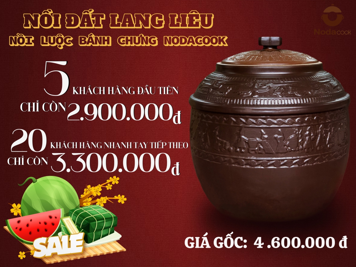 nồi đất Lang Liêu khuyến mãi