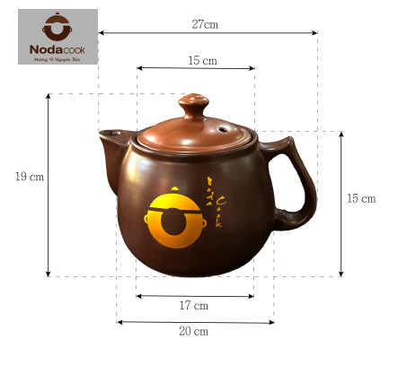 kích thước ấm sắc thuốc 3 lít