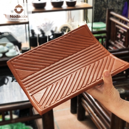 Ngói nướng thịt 24x19 (Có rãnh)