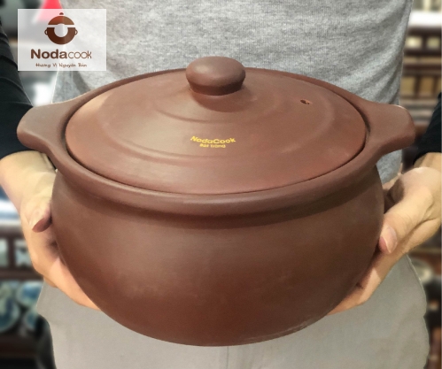 Nồi gốm 3 lít lòng sứ kháng khuẩn (Đất nung)