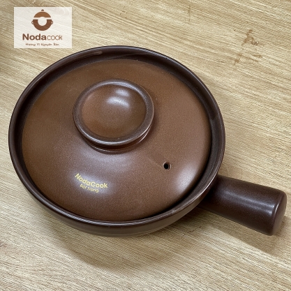 Nồi đất tay cầm 900ml men nâu